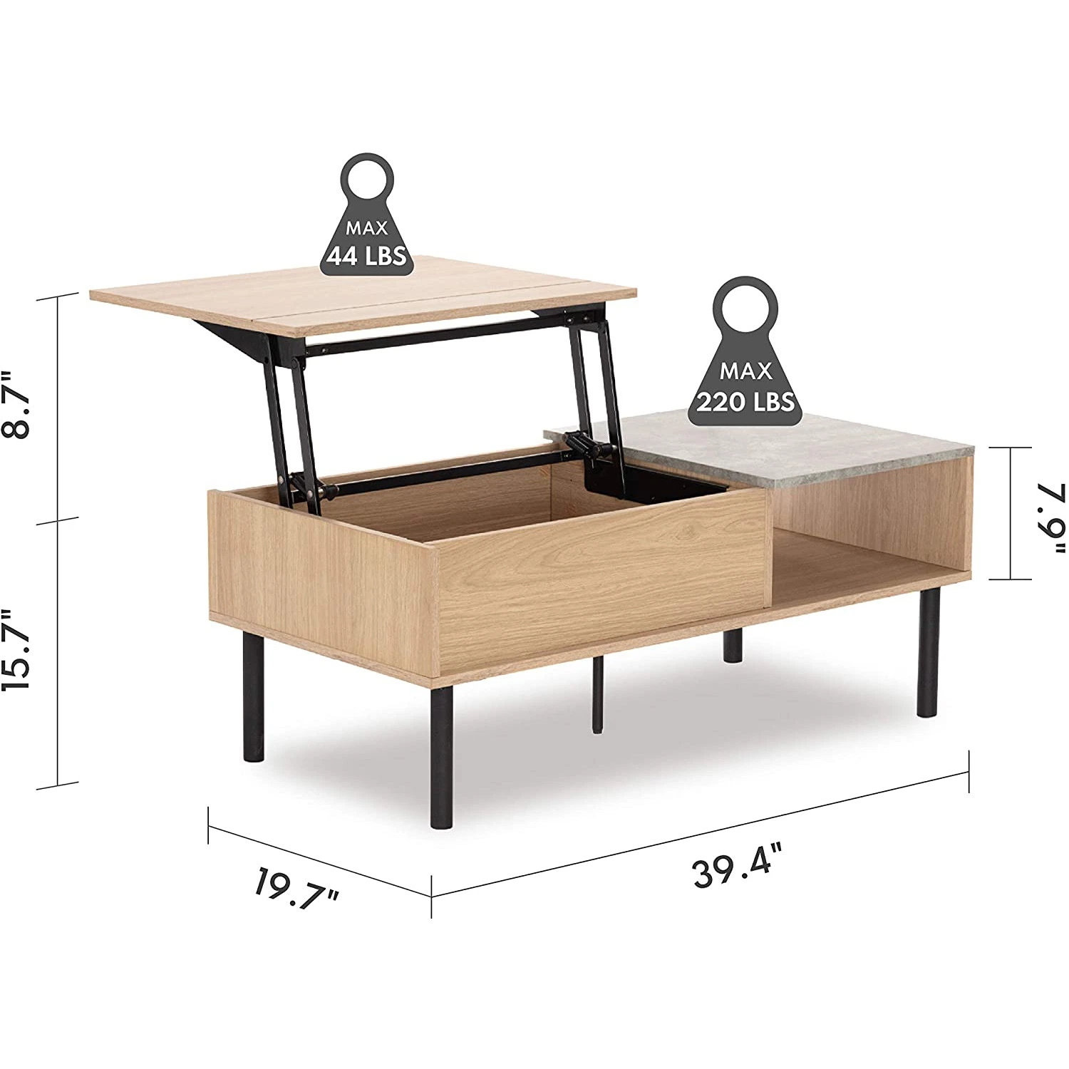 Table basse pliable à domicile de haute qualité et personnalisable