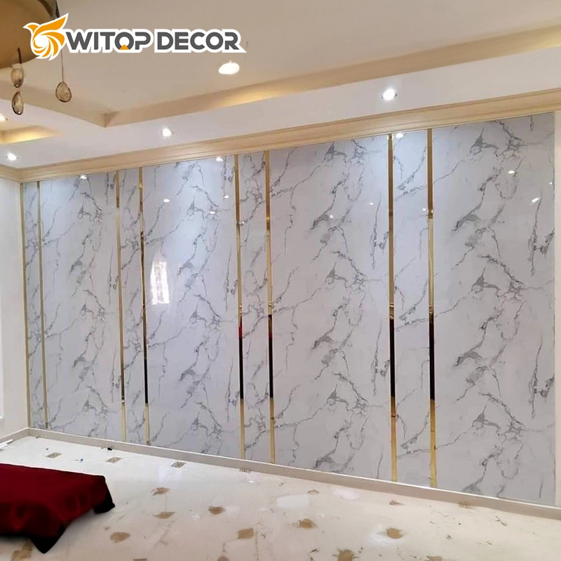 PVC Marble Sheet Waterproof White and Black Marble Color PVC Wall Panel Marble Sheet