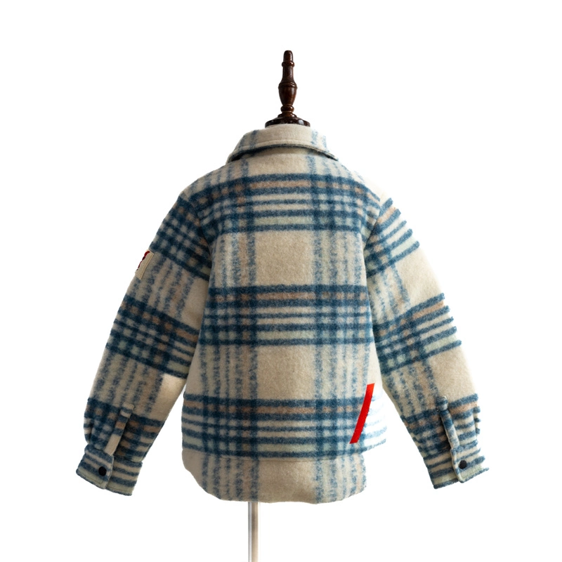 Children's New Fashion Leisure Woolen Padding Coat OEM Exported Standard