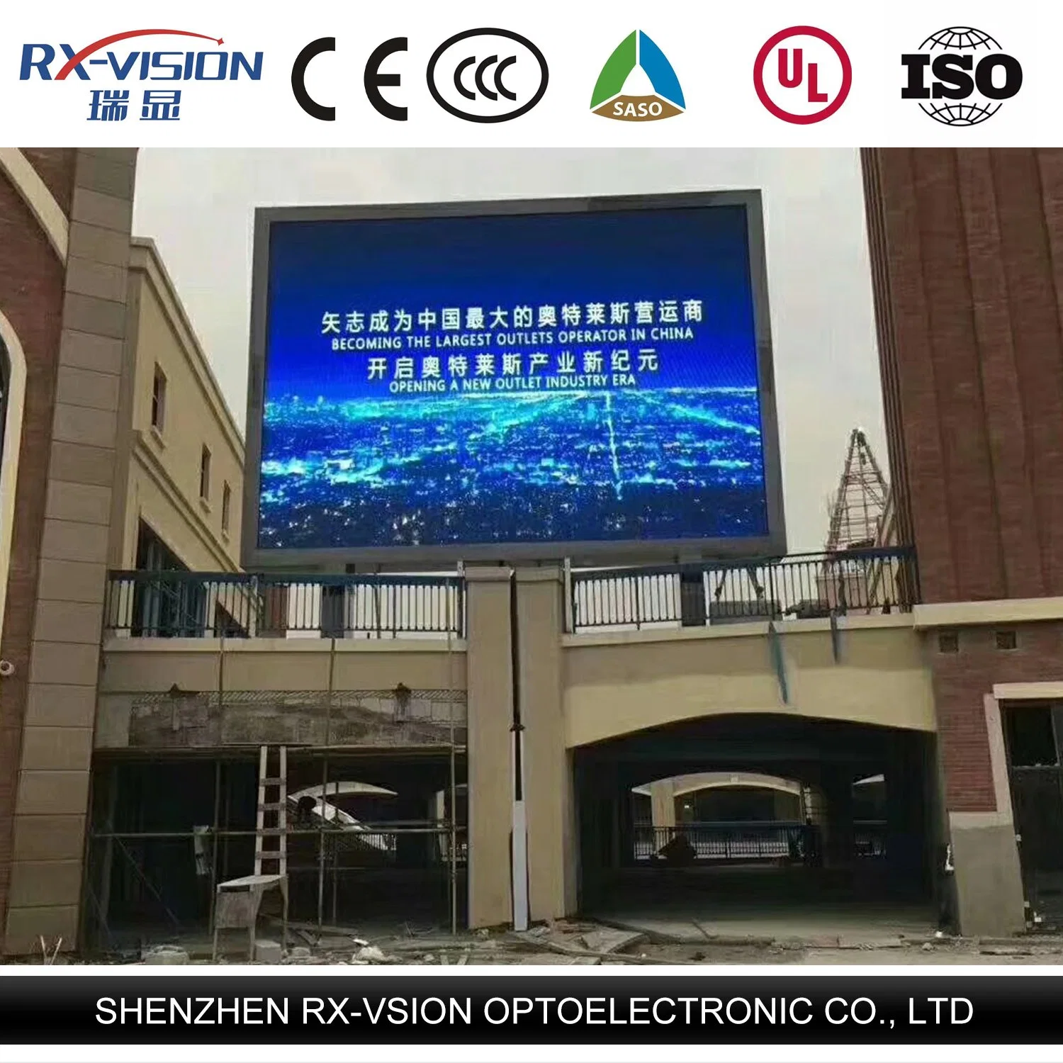 LED de parede de painéis de sinalização exterior Publicidade