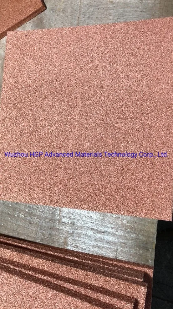 Porous Metal Foam Copper, L460mm*W380mm*T6.0mm