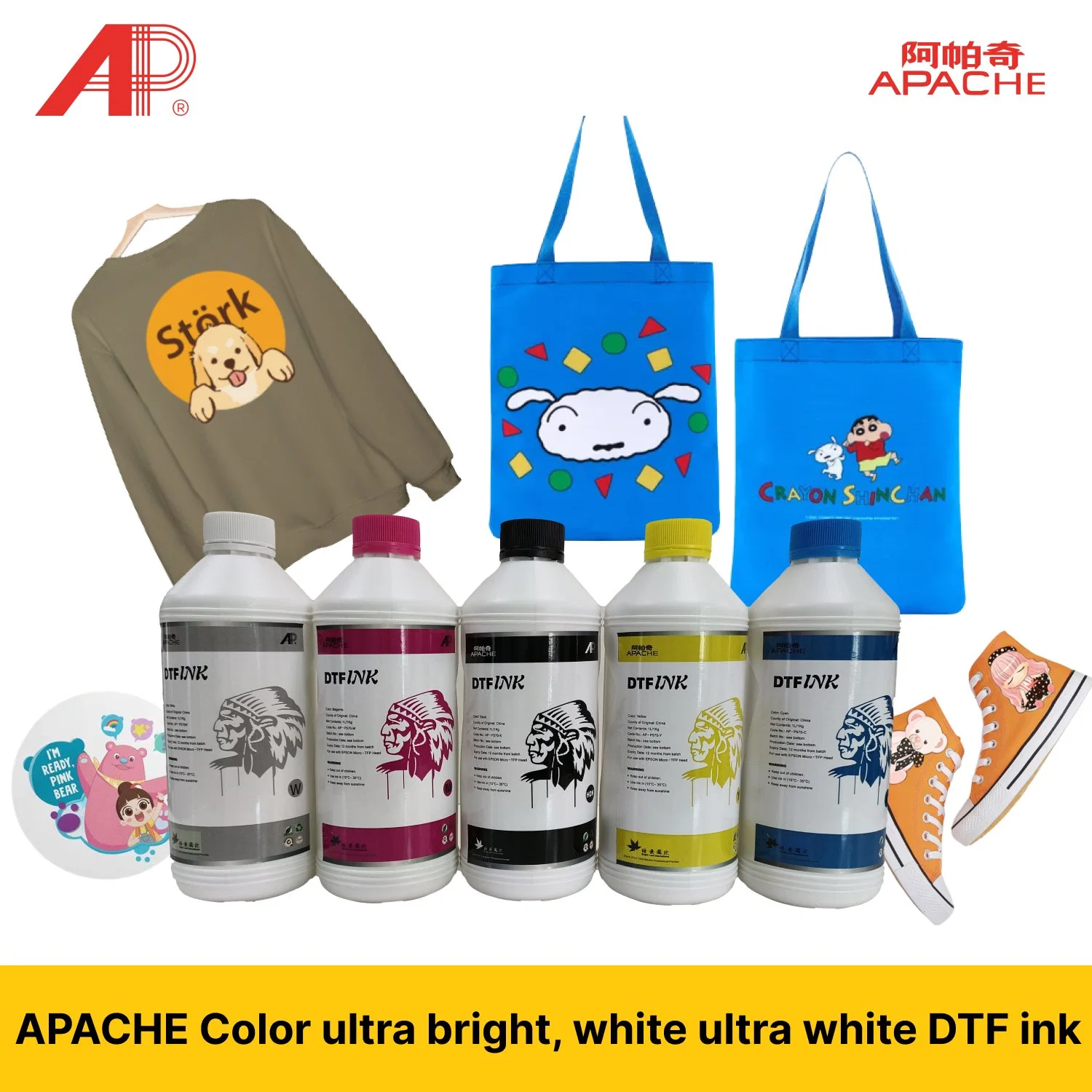 1000ml Dtf Ink Transfer Film Printing Ink Dtf Ink for L1800 I3200 Dx5/7 4720 L800 Dtf Printer