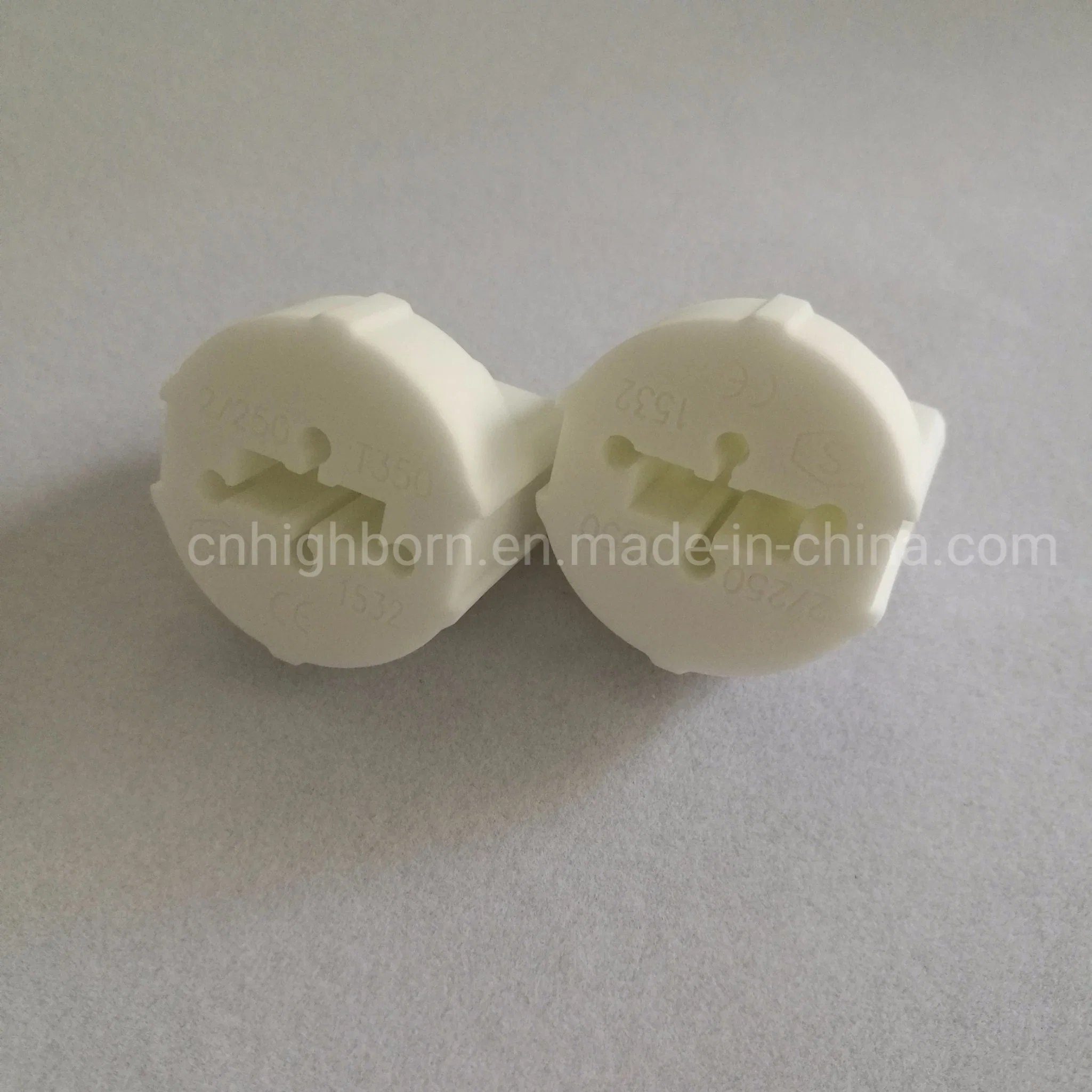 Electronic Two Holes Steatite Precise Ceramic Insulator Part