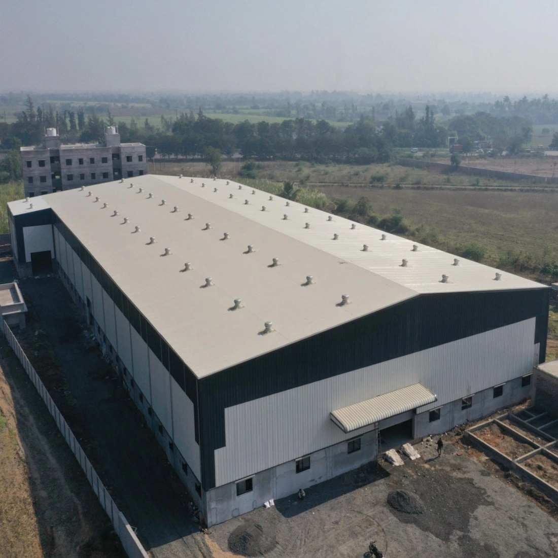 Prefabricated Light Steel Structure Industrial Prefab Metal Workshop Hall Modular Warehouse Building