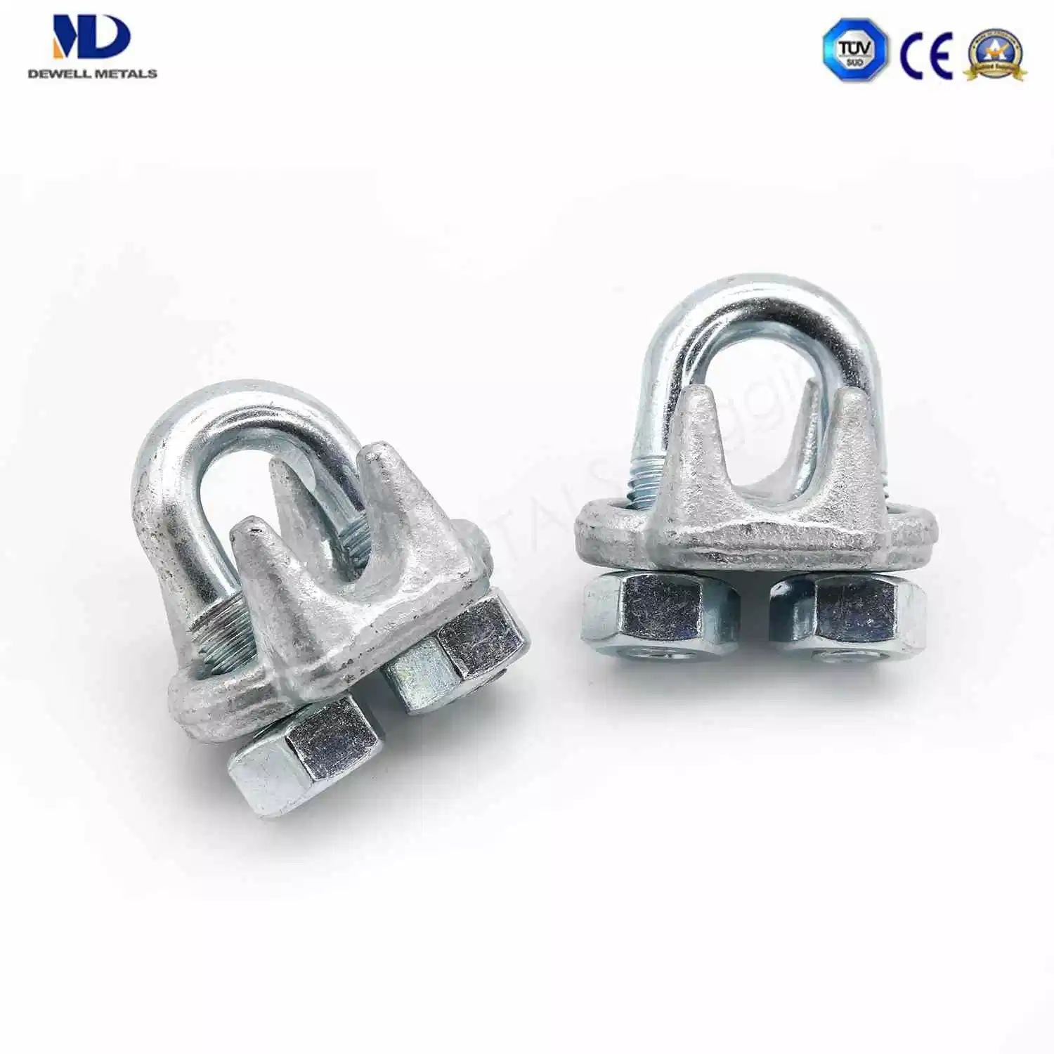 Professional Manufacturer of Electric Galvanized Cable Clamp Casting Malleable Base Type a Wire Rope Clip