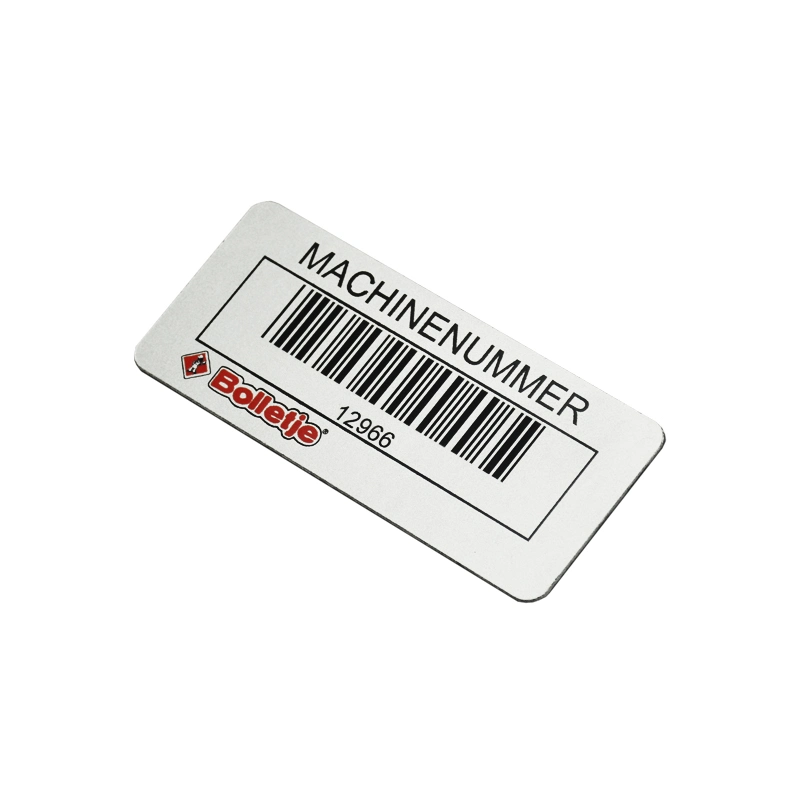 Factory Sale Laser Engraving Metal Serial Number Plates Qr Code Barcode Asset Aluminium Labels