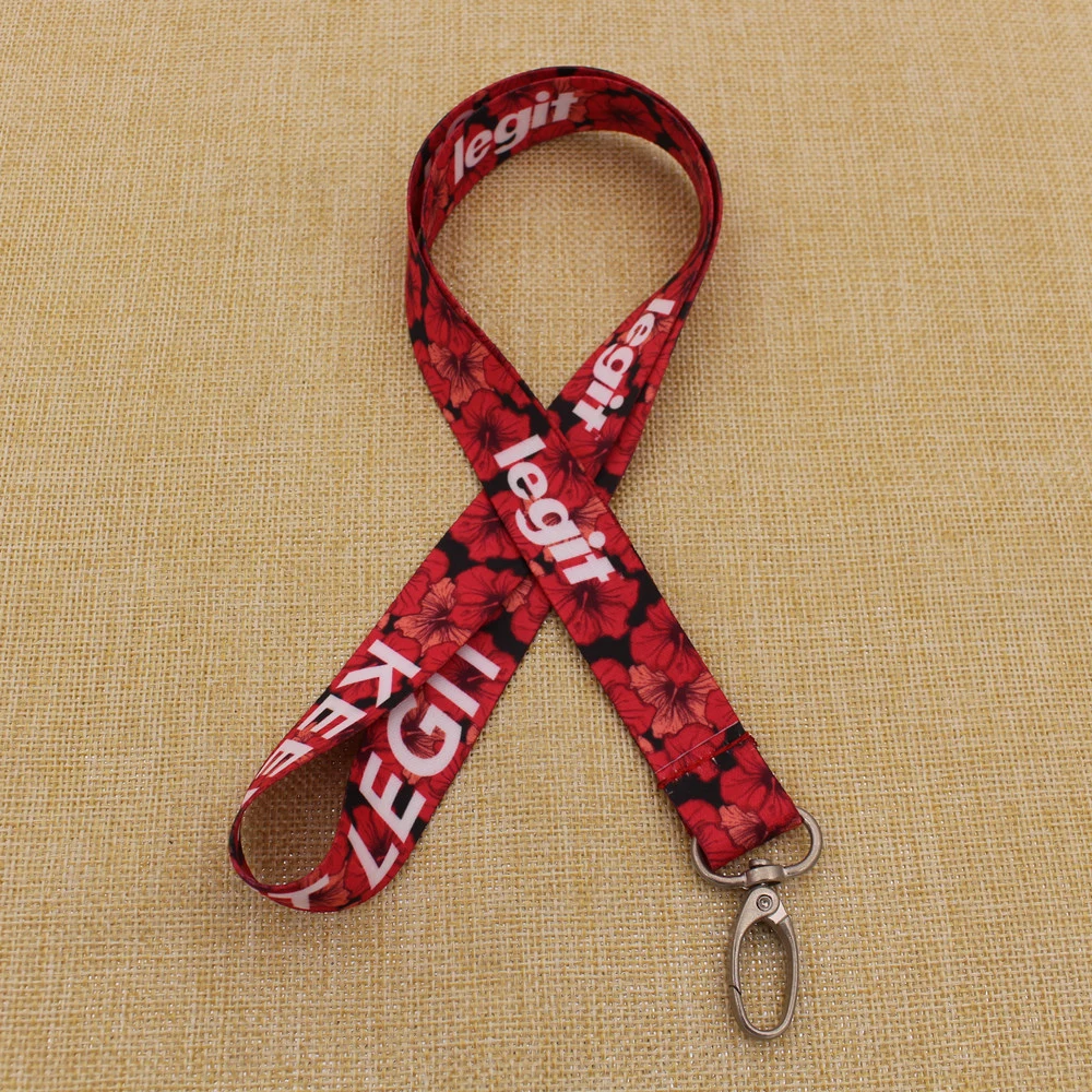 Heat Transfer Printing Satin Neck Lanyards