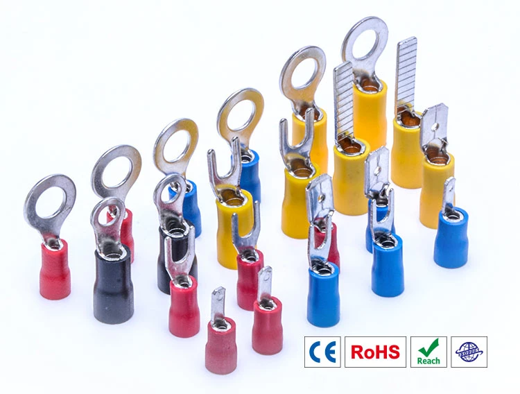 Brass Copper Electrical /Electric Pin/Blade/Tube/Female/Male/ Fork Spade Crimp Terminal Lugs Cable Butt Ferrules Wire Lug Cord End Pre Insulated Ring Terminals