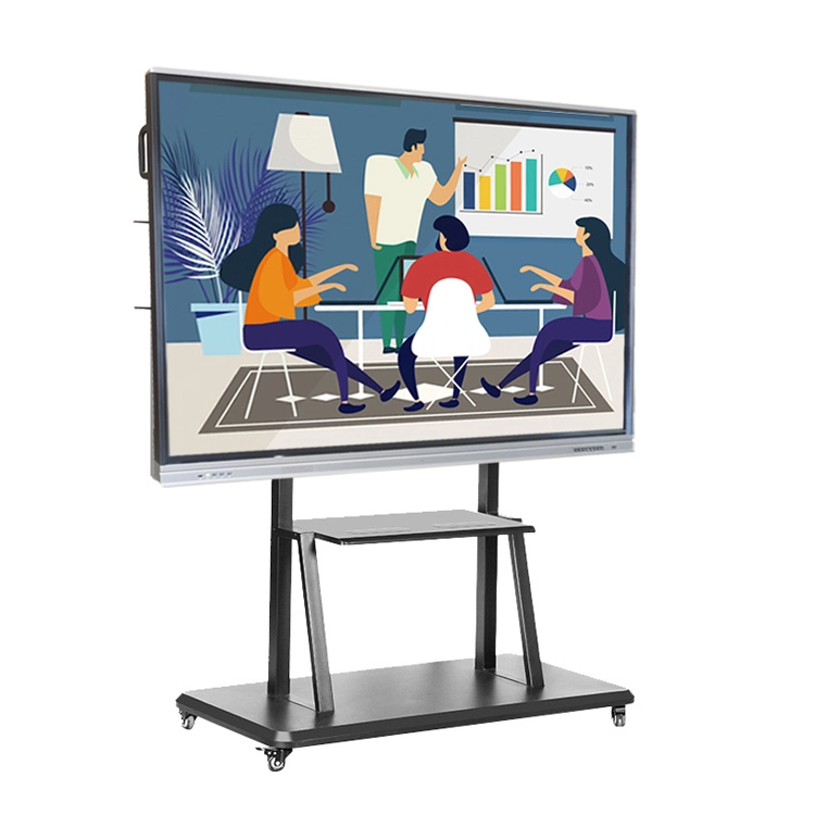 LED Monitor 3840*2160 4K Finger Touch Interactive Wall Mounted Interactive Flat Panel Teaching Smart Board 65, 75, 85, 86, 98 Portable Smart Board