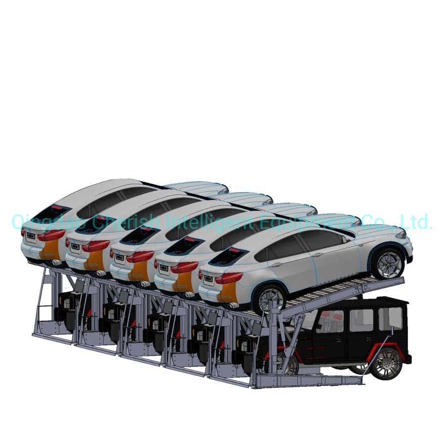 CE Certificated Car Parking System 2 Level Inclined Parking Lift