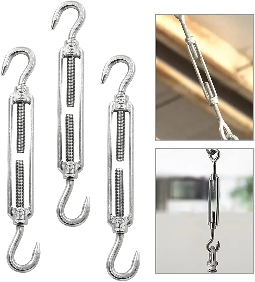 High Quality DIN1480 Stainless Steel Forged Eye Hook Turnbuckle