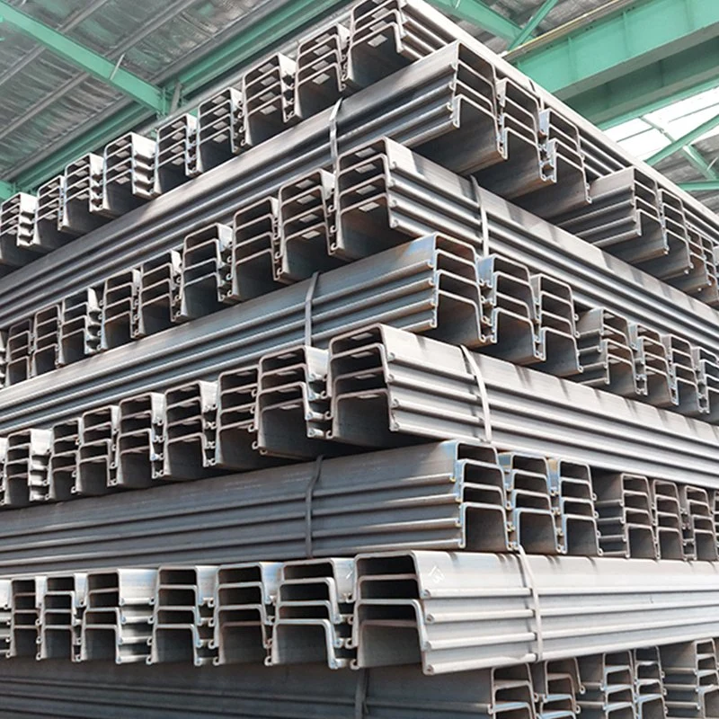 Sy290, Sy390 JIS A5528 400X100X10.5mm Type 2 Hot Rolled U Type Steel Sheet Pile for Construction