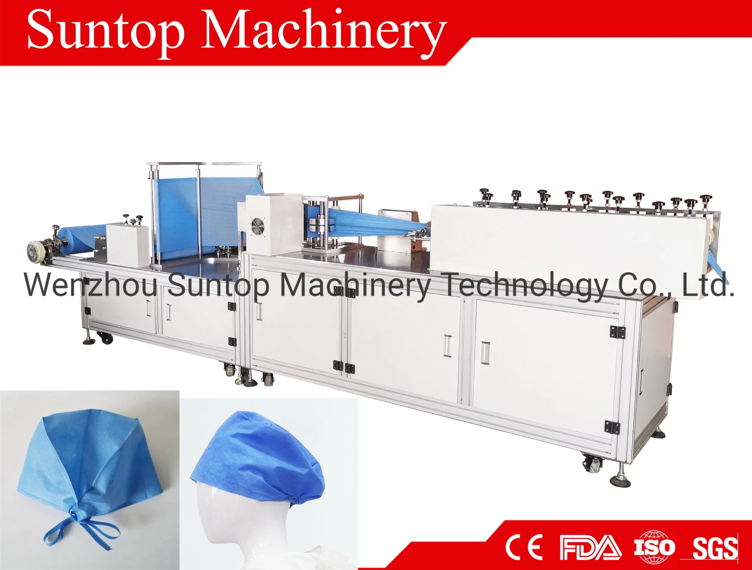 Hot Sale Double Elastic Scrub Nurse Doctor Cap Making Machine