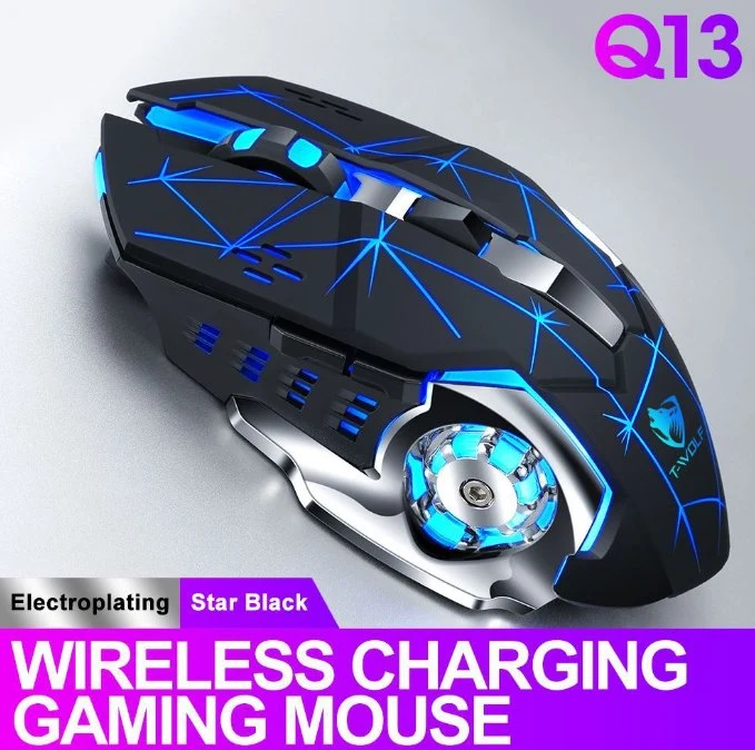 Gaming New Rechargeable Wireless Mute Mouse