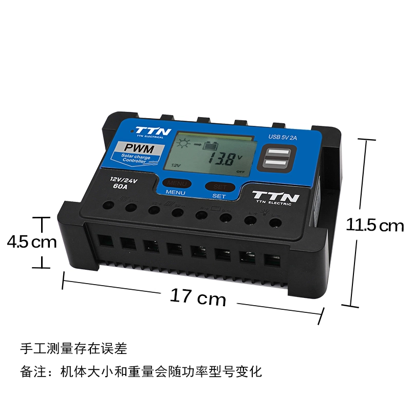 La fábrica 20A 12V/24V PWM de protección de Panel Solar cargador solar el controlador de carga