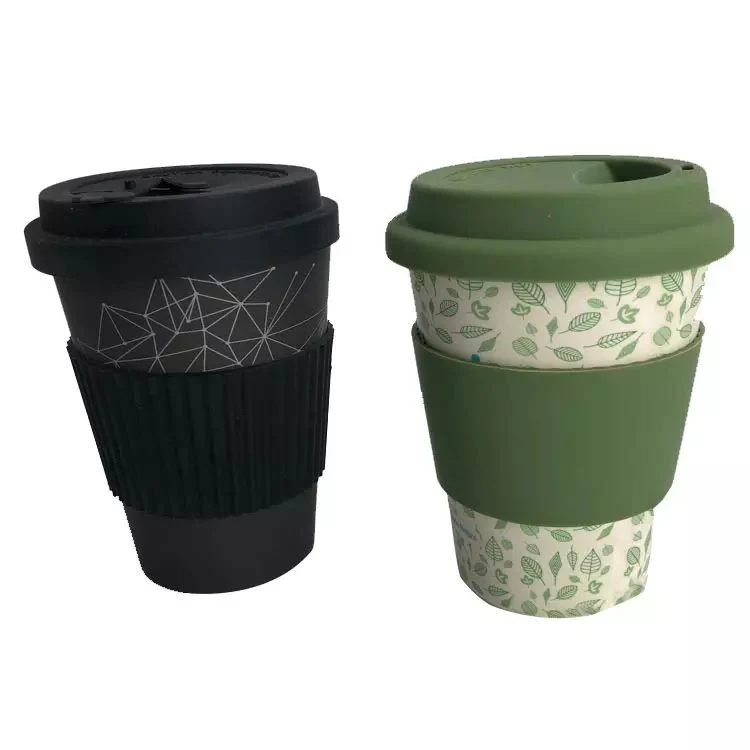 Tazas de café Aveco biodegradables de fibra de bambú para leche Jugo de café