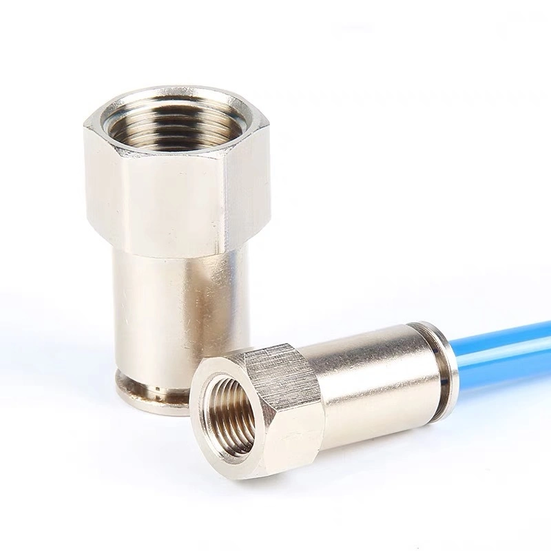 Customizable Pcf Metric Internal Thread Full Copper Connector PU Hose Quick Connector Copper Tube Interface Accessories