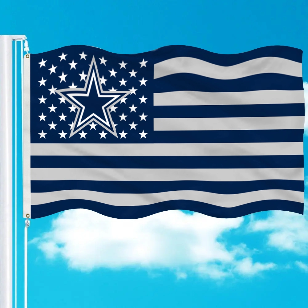 NFL Dallas Cowboys – Flag-Banner mit Sternen und Streifen, 3 X 5 FUSS USA-Flagge