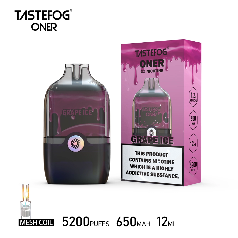 TasteFOG Oner 5200Pimffs Pod substituível Pape descartável com nova malha Bobina