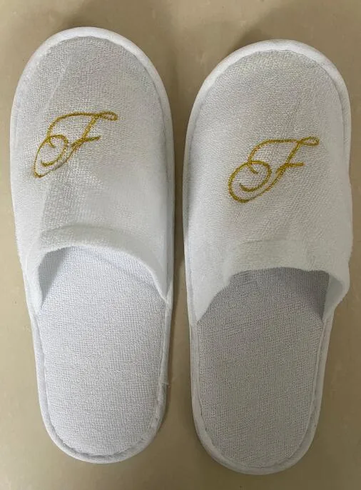 Beauty SPA Massage Sauna Guest Use Slippers Non Woven Fabric Slipper Cheap Natural Degradable Hotel Disposable Slippers