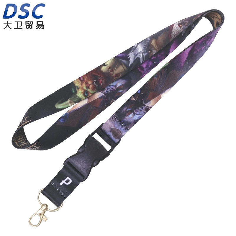 Heat Transfer Printing Lanyard Factory Woven Lanyard Heat Transfer Phone Trageschlaufe