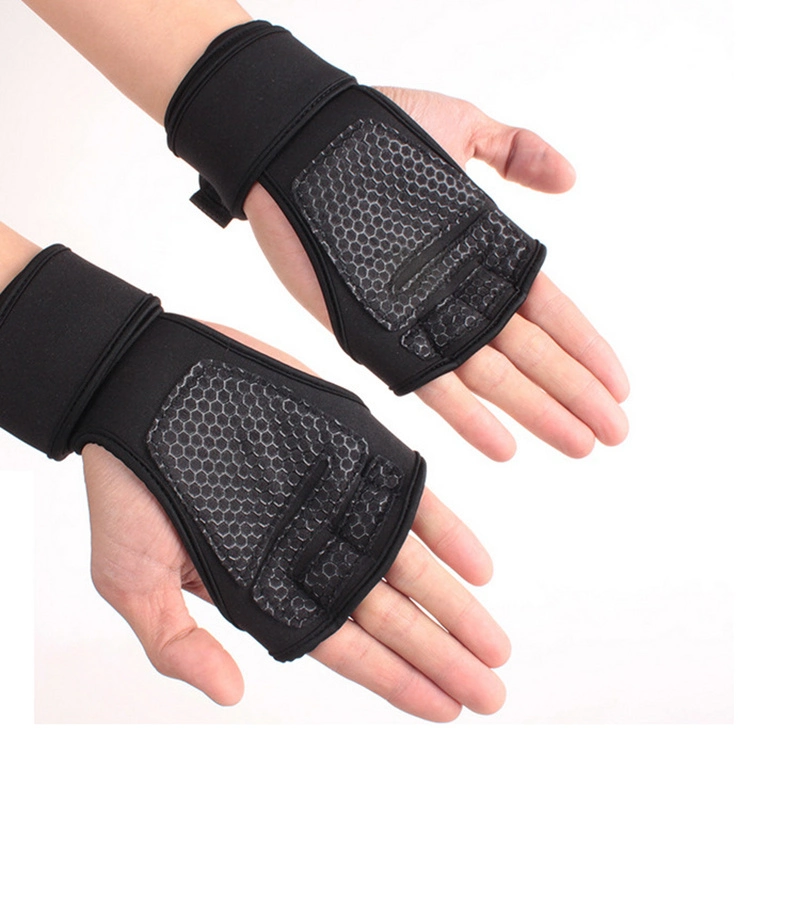 Wrist Wraps Training Gloves Full Palm Silicone Padding and Extended Bl12850