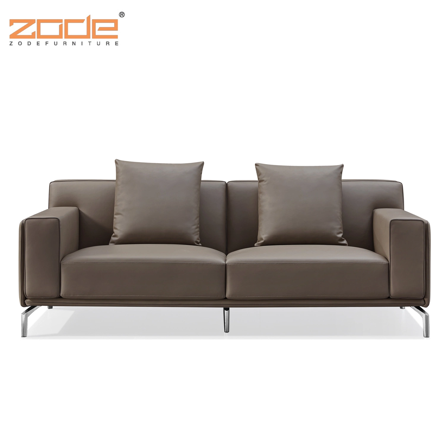 Zode Modern Style Optional Color PU Fabric Sofa Chairs Reclinable Two Seater Bits Living Room Sofa Set