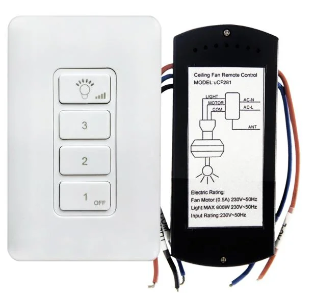 Control remoto de WiFi Ventilador de techo soporte de la controladora de 3 velocidades Control de voz