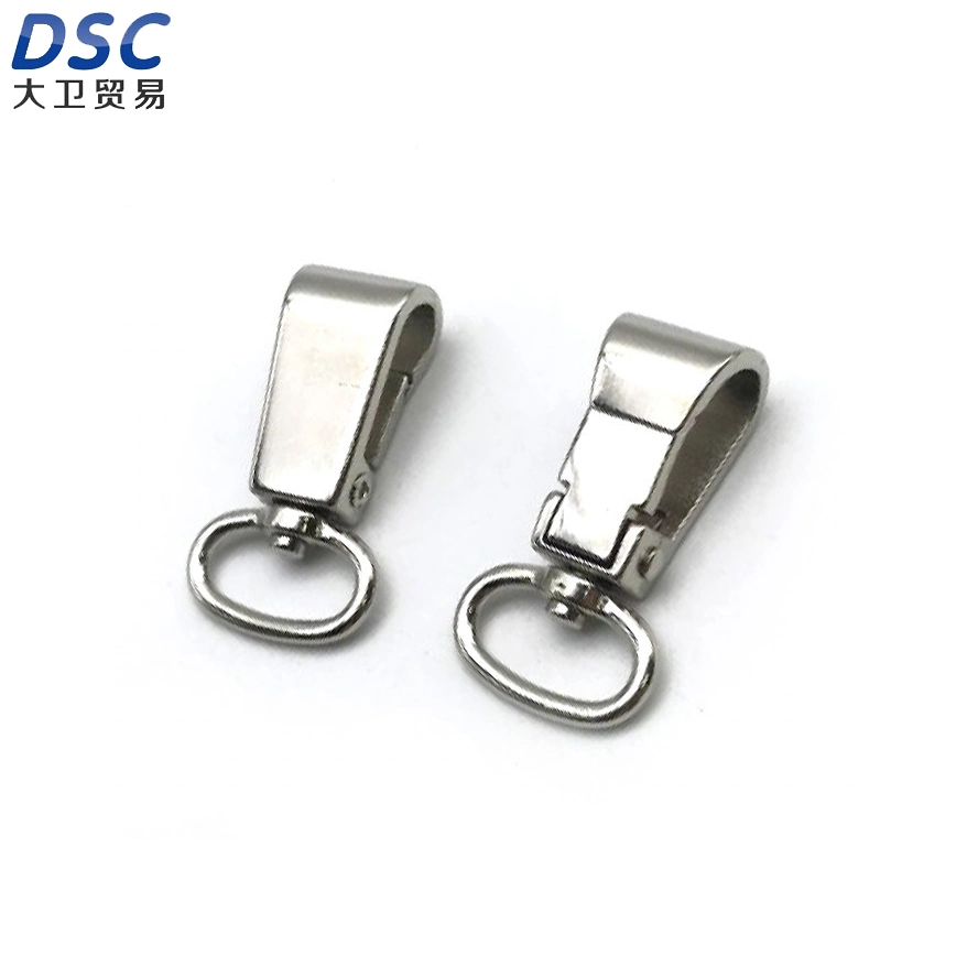 Zinc Alloy 4 Points Oval Ring Dog Buckle Metal Inch Half Denier Tail Thick Olive Buckle Webbing Hook Buckle Rotating Hook