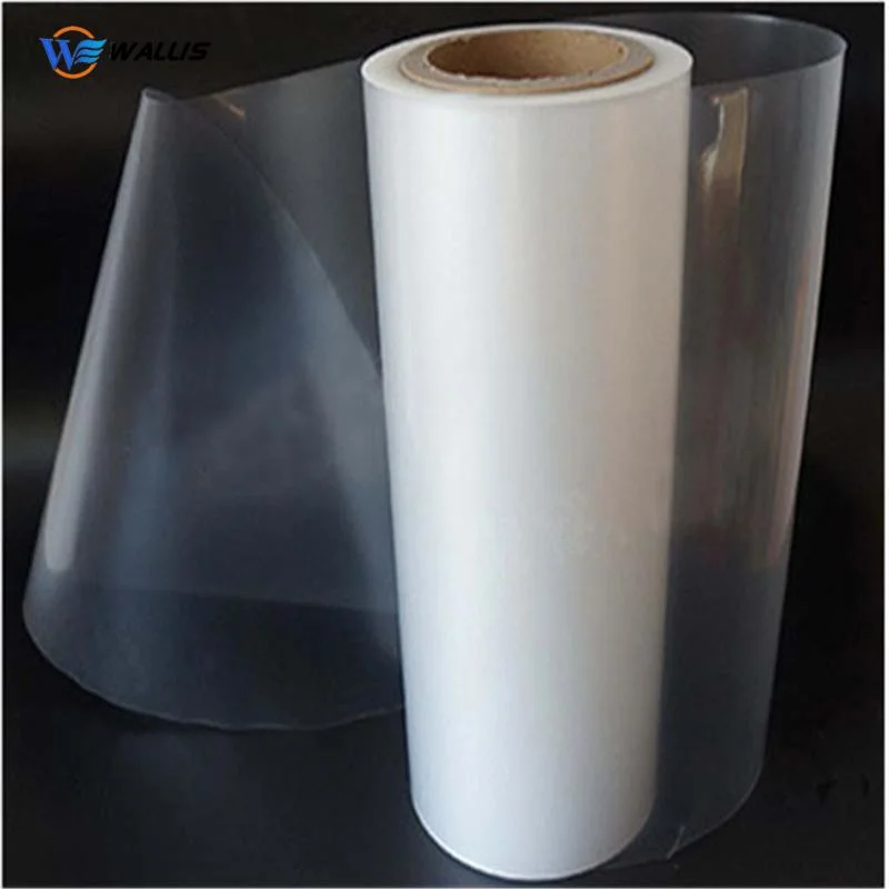 Customized Size 0.05 0.1 0.25 0.75mm PVC Polycarbonate PETG Coated Overlay Lamination Film with Glue