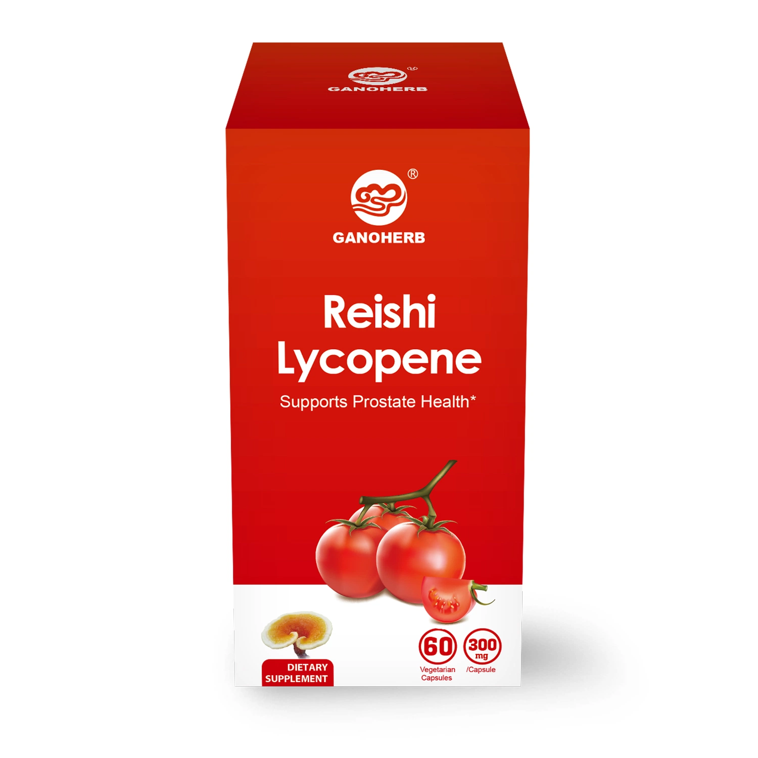 Le champignon Reishi organiques Spore Capsule avec le lycopène des tomates naturelles