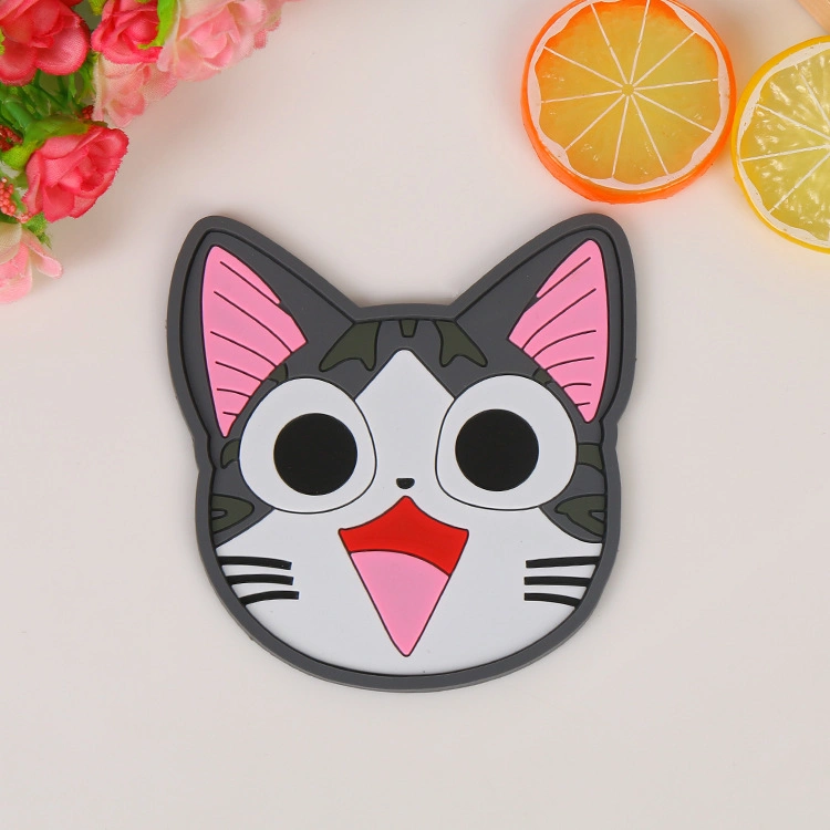 Bebida de goma PVC blando personalizadas posavasos