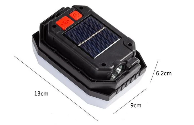 Camping Carpa de luz LED portátil colgada del Campamento de la luz solar linterna