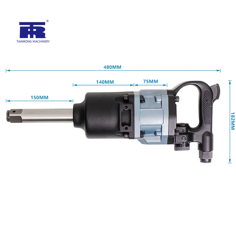 Heavy Duty Electric 1 Inch Air Impact Wrench Customized Wrench More Powerful