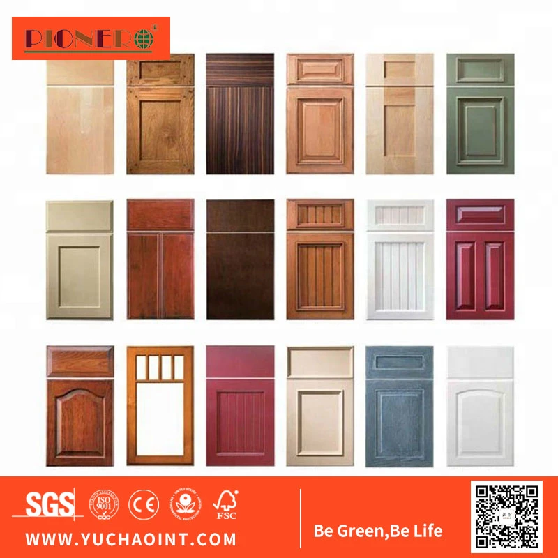 Top Sale Wood Grain Furniture Aluminium Products Aluminum Kitchen Cabinets Door