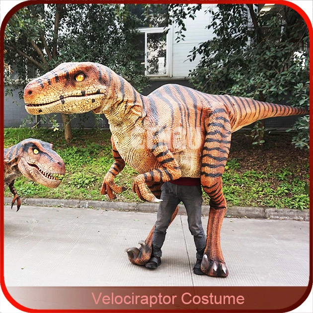 Raptor Dinosaur Costume Adult Walking Dinosaur Costume