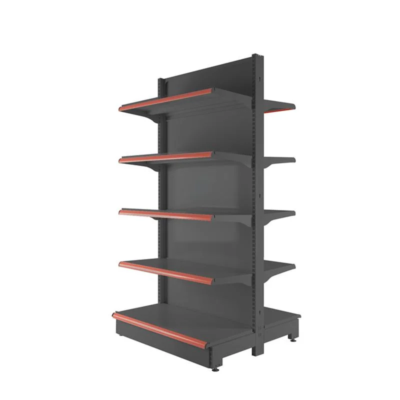 Retail Shop Shelving Display Steel Rack Supermarket Shelf Advertising Gondola