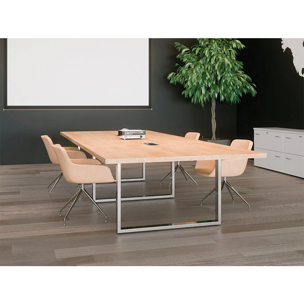 Extra Large Solid Cherry Wood Long Office Meeting Table Custom Bureau Wooden Long Conference Table