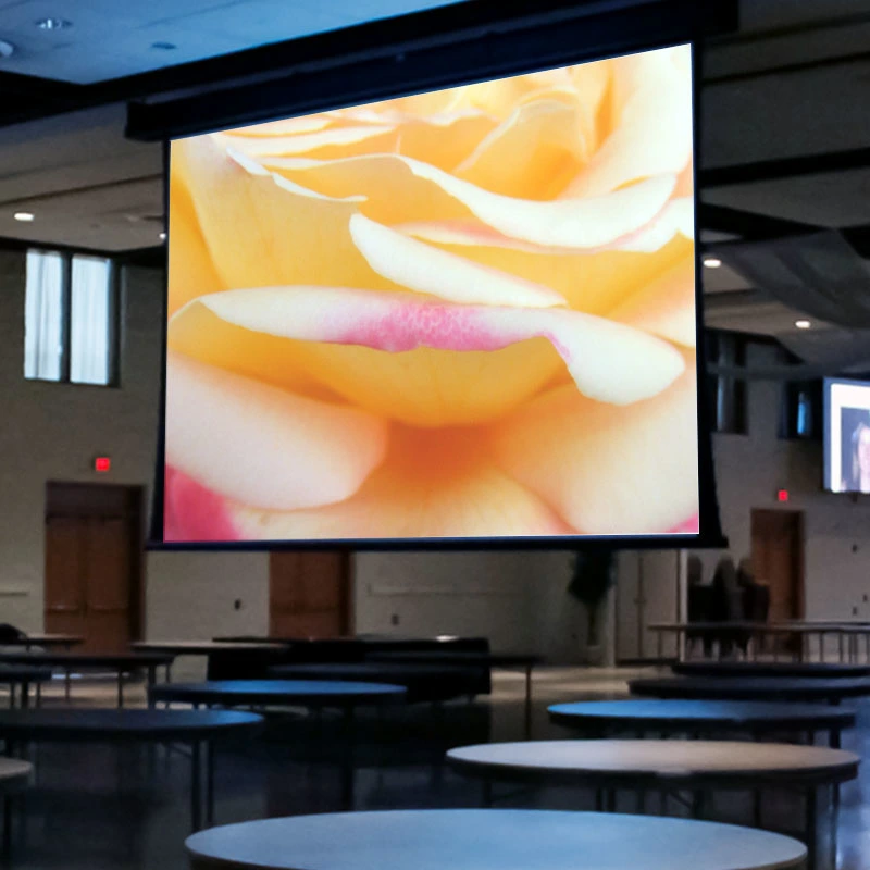 133" Tab Tensioned Electric Screen, Motorized Projection Screens