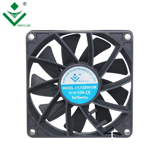 8015 12V DC Fan 80X80X15 8cm Inverter Computer Power Cabinet Cooling Fan Double Ball Bearing