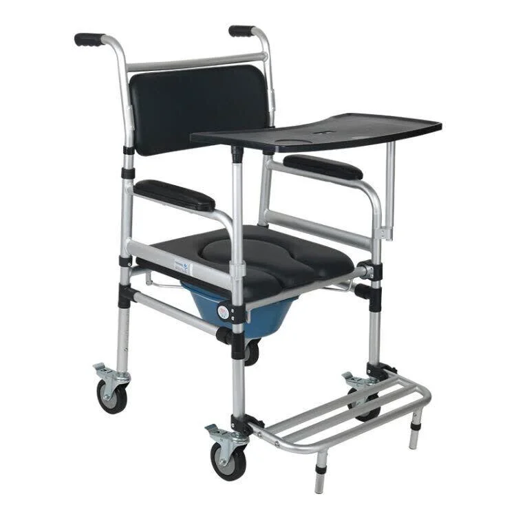 Equipo médico Hospital Handicap transferencia de pacientes inodoro Commode rueda de Potty Silla para asientos de alta calidad para ancianos