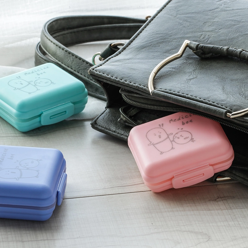 Portable Plastic Pill Box or Medicine Box