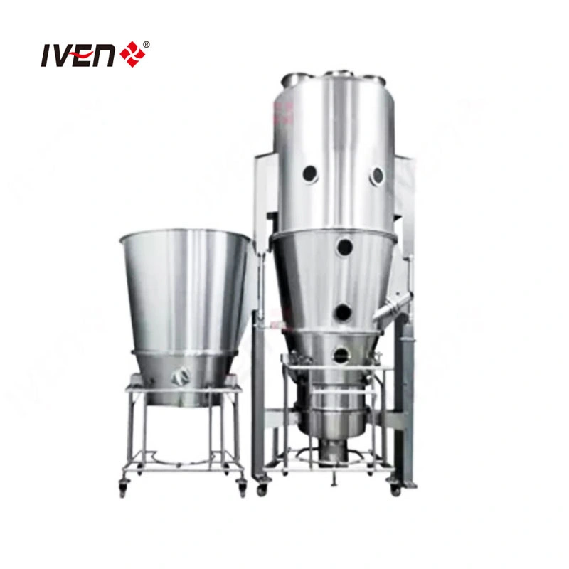 High Speed and Full Automatic Fluidized Bed Dryer Fluid Granulator GMP Standard Pharmaceutical Rapid Fluid Bed Fluidizing Mixing Drying Granulation Machine