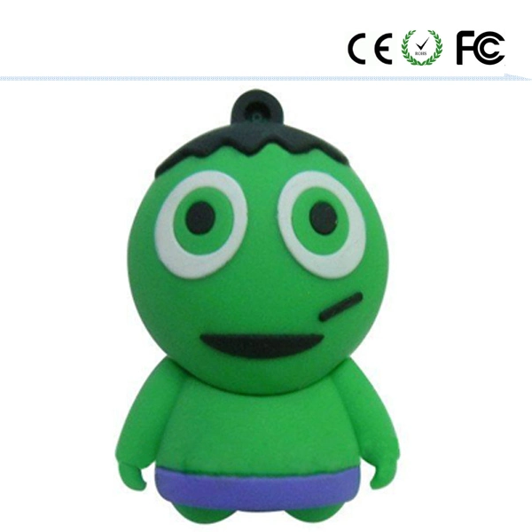 Promostional Customized PVC Material Halloween USB Flash Drive for Halloween Gift