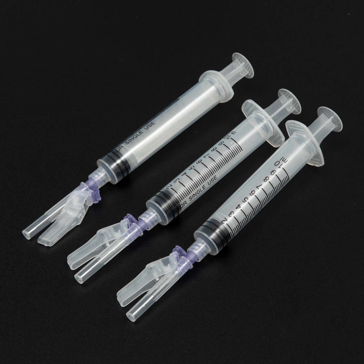 Hot Sales TUV Approval Seguridad jeringa desechable con Luer Lock / Luer Slip Tip con aguja de Seguridad para un solo uso 1ml 3ml 5ml 10ml 20ml 30ml 50ml OEM