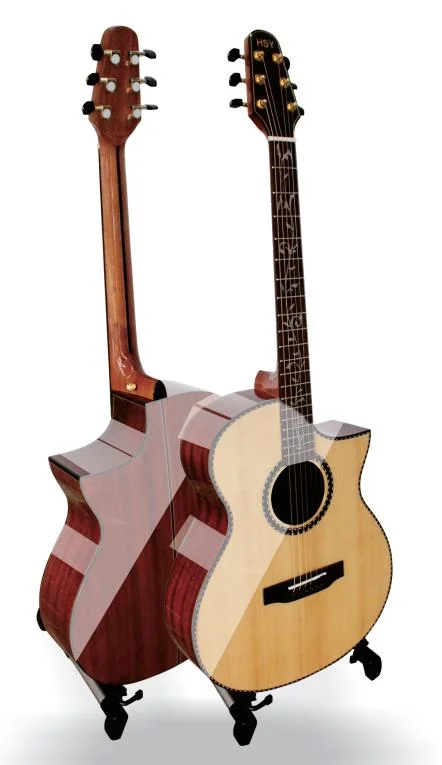 Instrumentos al por mayor Guitares Musicales 40 pulgadas de fábrica de Guitarra acústica precios Para guitarra acústica Zebra contrachapada Top