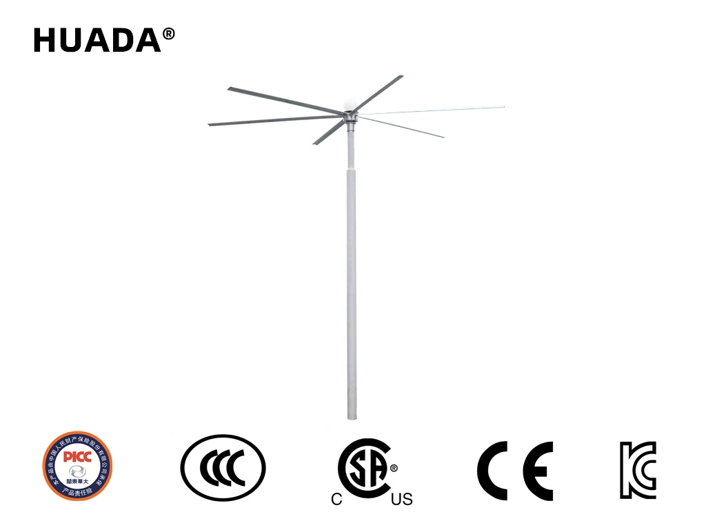 Hvls Natural Wind Vettical Fans for outdoor Square Used