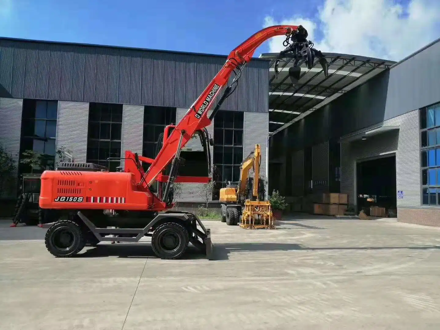 Mini Bagger Metallgreifer Material Handler für Bagger Orange Peel Holzlader Mit Greifer