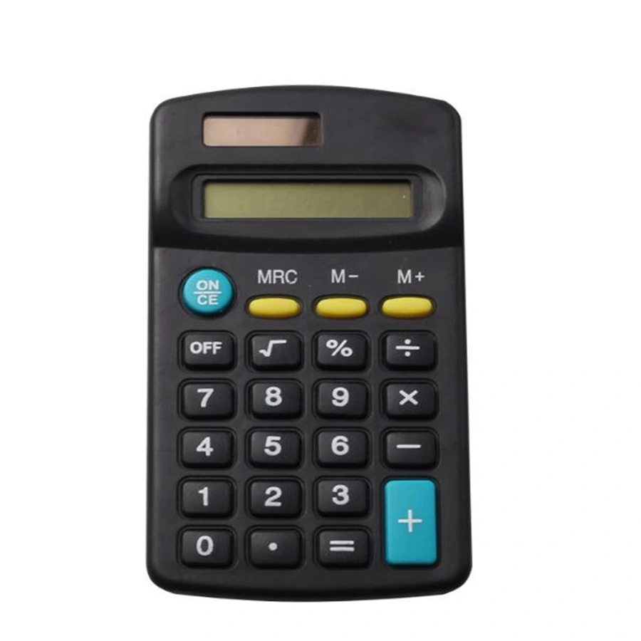 Calculadora electrica Solar Powered de 8 dígitos Mini Kids Pocket Calculator