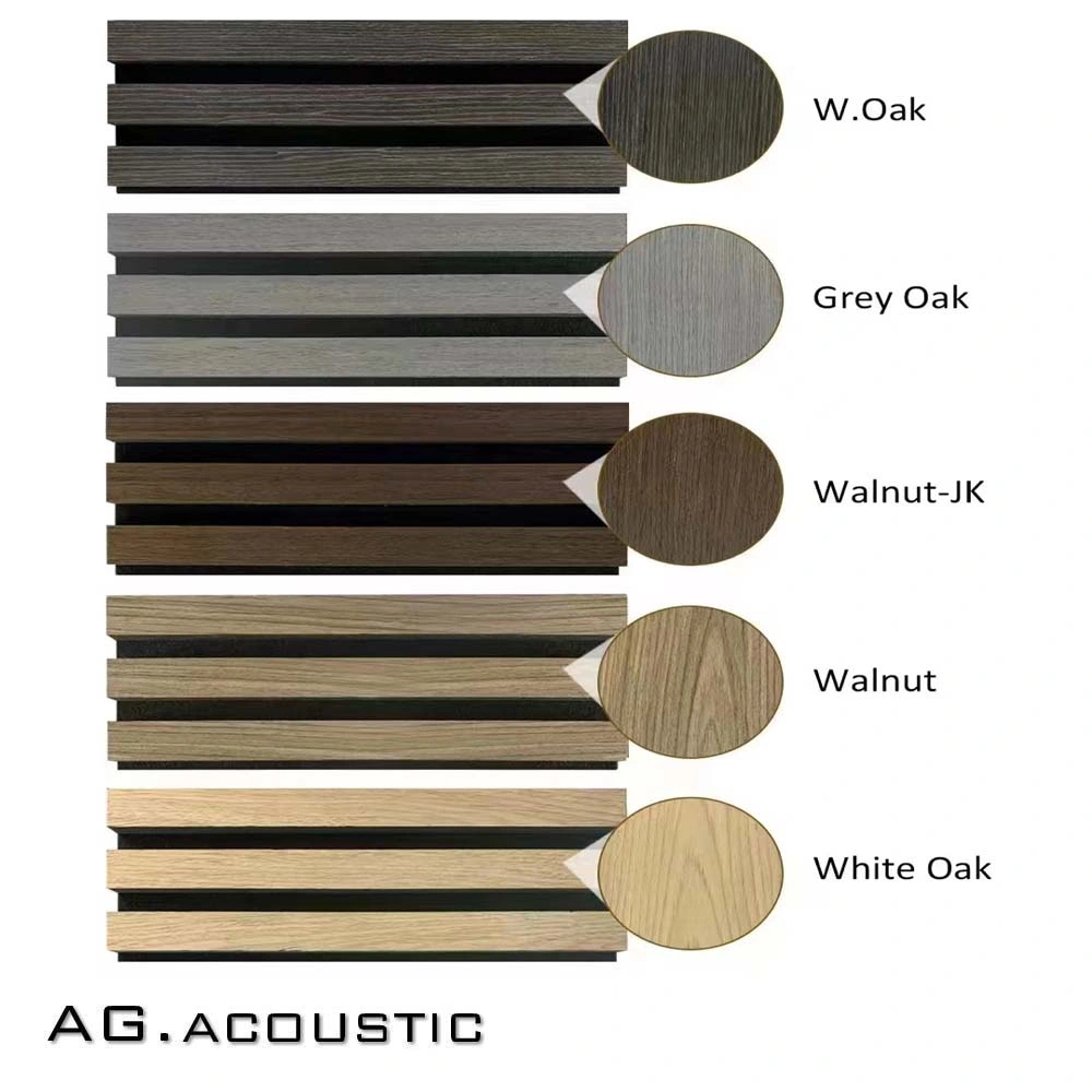 AG. Acoustic Wood Timber Slat Acoustic Panel Soundproofing Pet Felt MDF Board